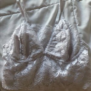 white lace bralette